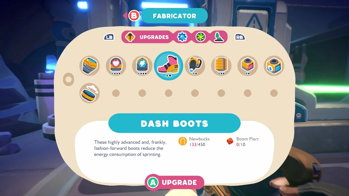 Slime Rancher 2: Materials Required for Dash Boots