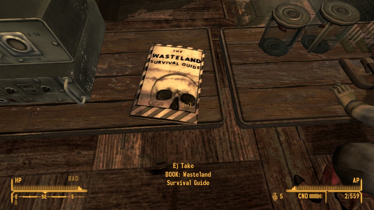 Fallout New Vegas skill book