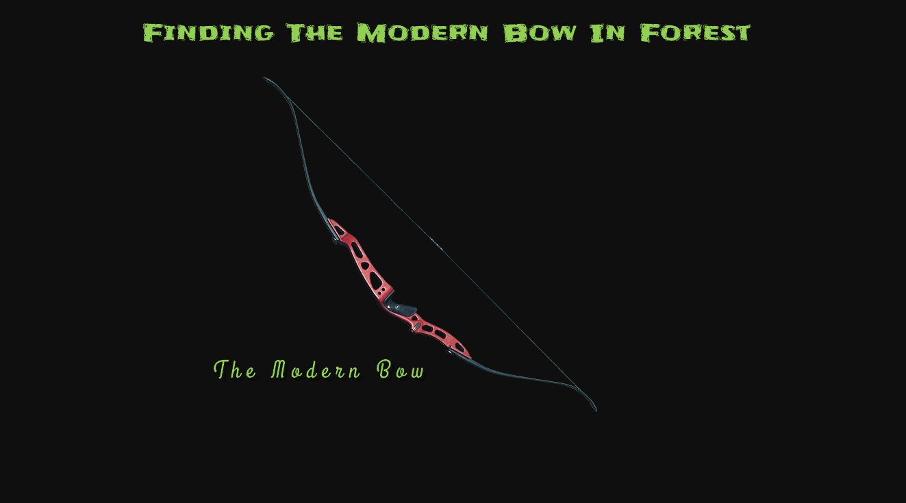 the forest modern bow