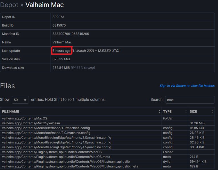 Proof of Valheim's Upcoming Availability on Mac