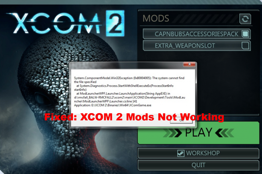 xcom 2 mods not working