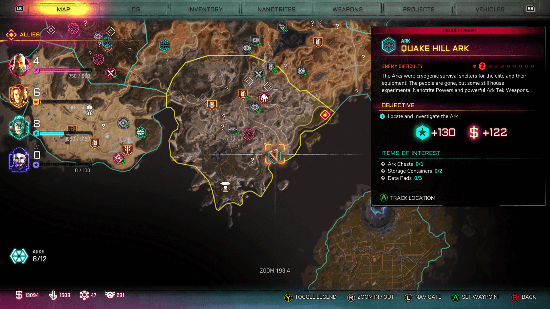 Rage 2 Ark Locations