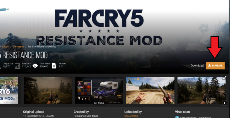 Far cry 5 resistance mod как установить