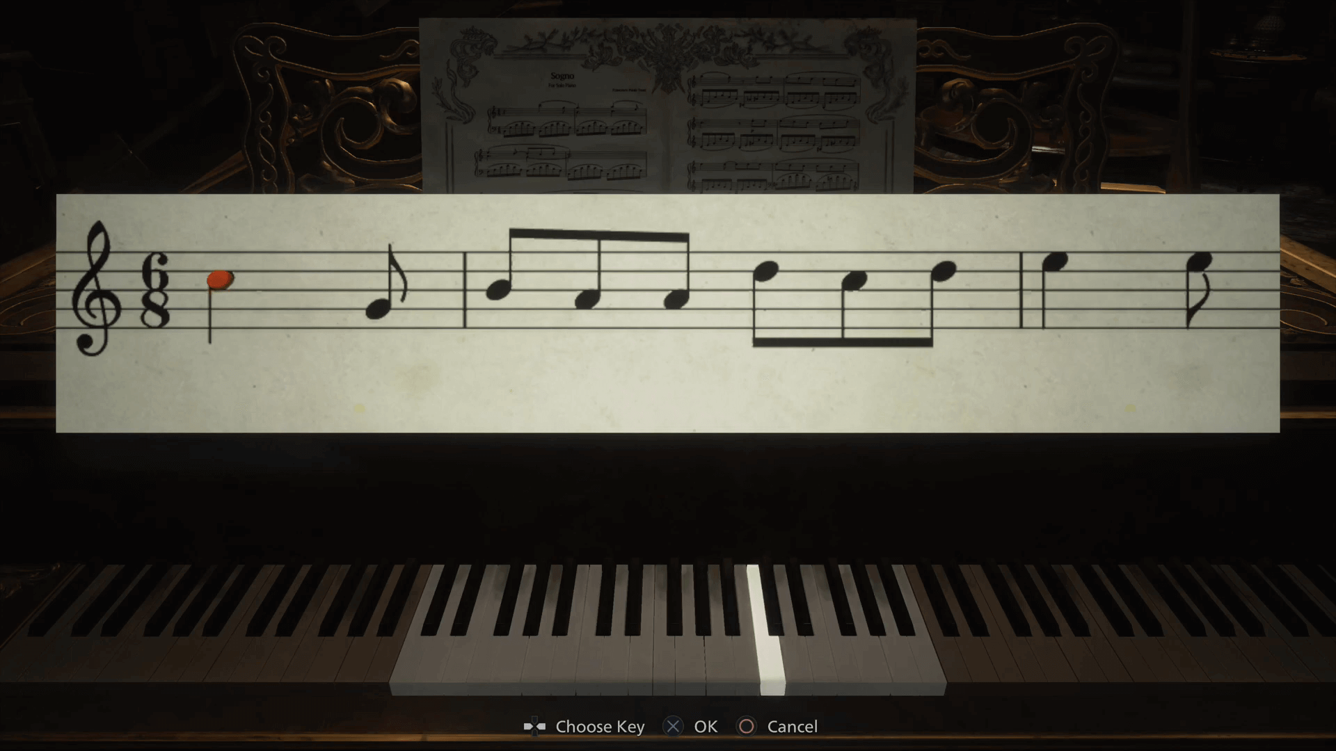 Resident Evil Village Piano Puzzle 