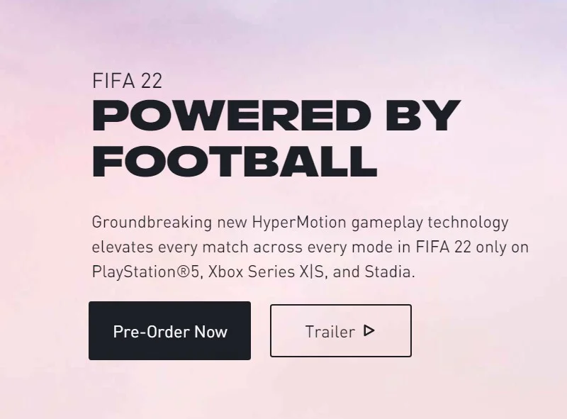 Why FIFA 22 On PC Won't Have Next Gen Features