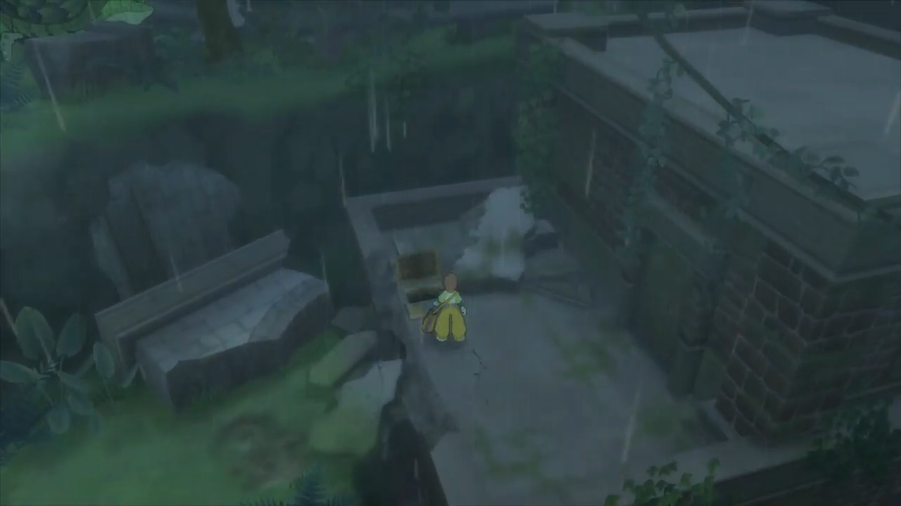 Shows entrance to building with second clue for Tales of Vesperia Caer Bocram vault password