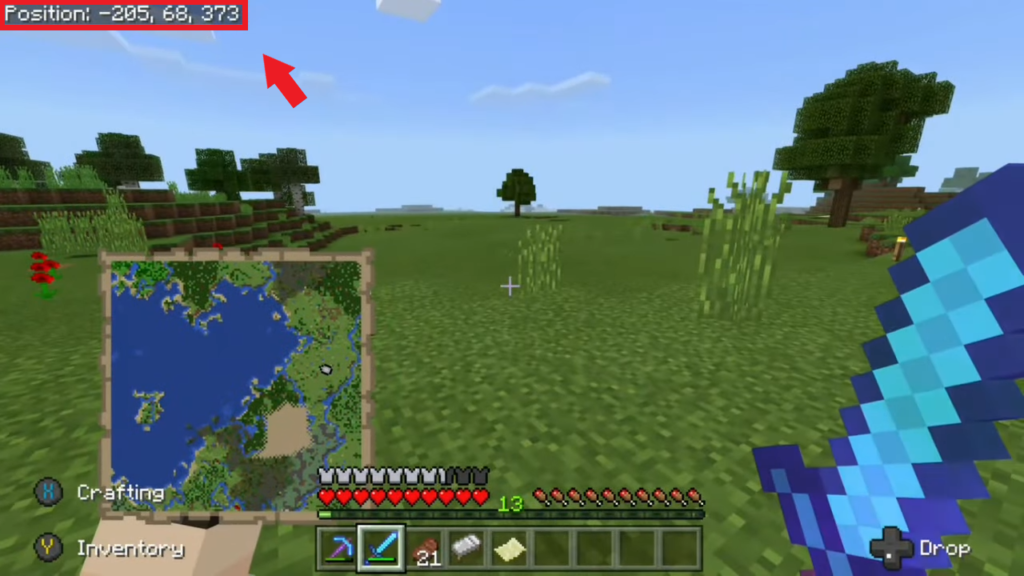 noting coordinates of chunks to be reset reloaded minecraft