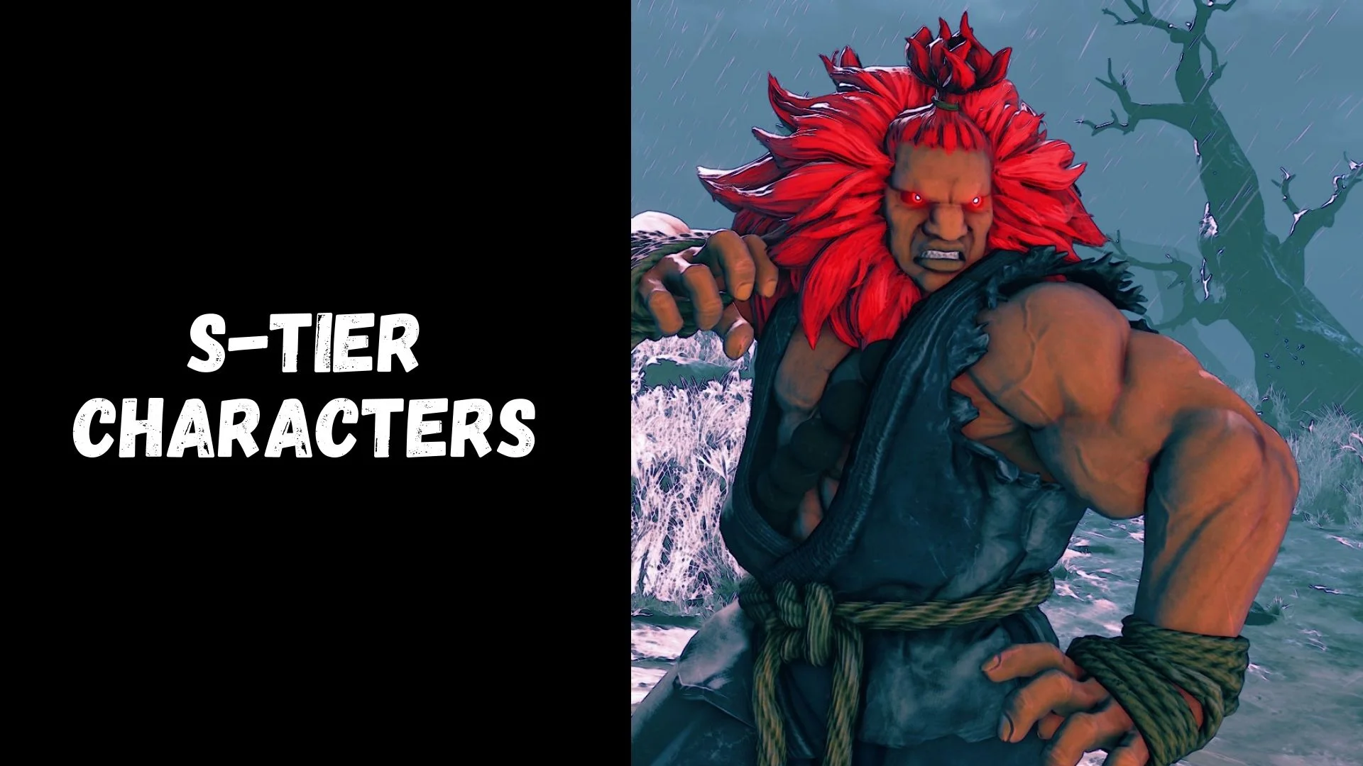 Street fighter V tier list based on the difficulty of learning the