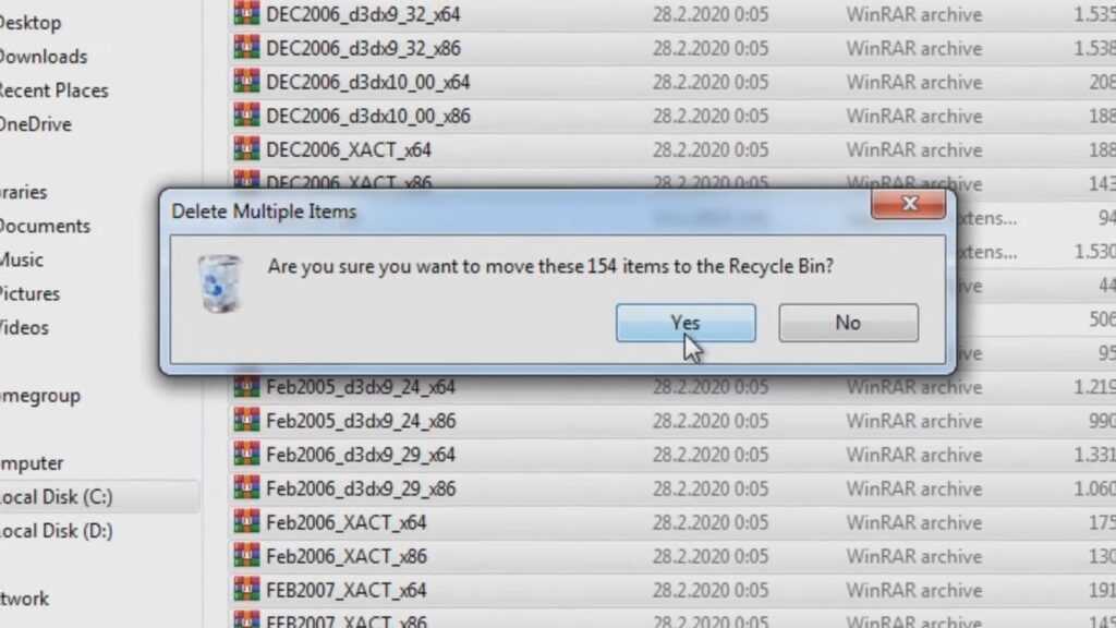 Delete all zipped files