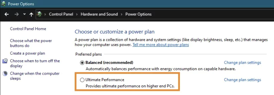 Windows 10 Optimizations - Power Plan.