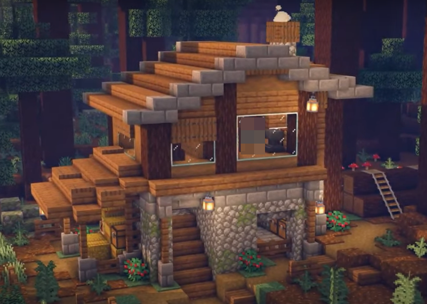 ความคิดบ้าน Minecraft ง่าย