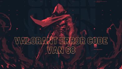 Valorant error code van 68