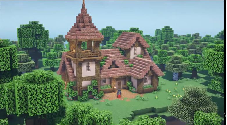 fairytale minecraft cottage