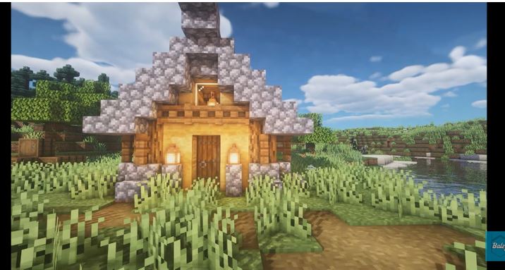 lavender minecraft cottage
