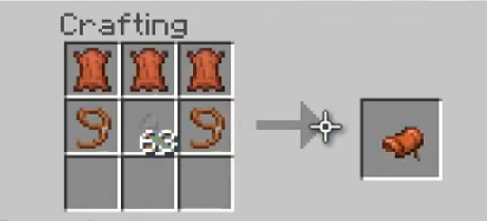 how to make a saddle in minecraft pe