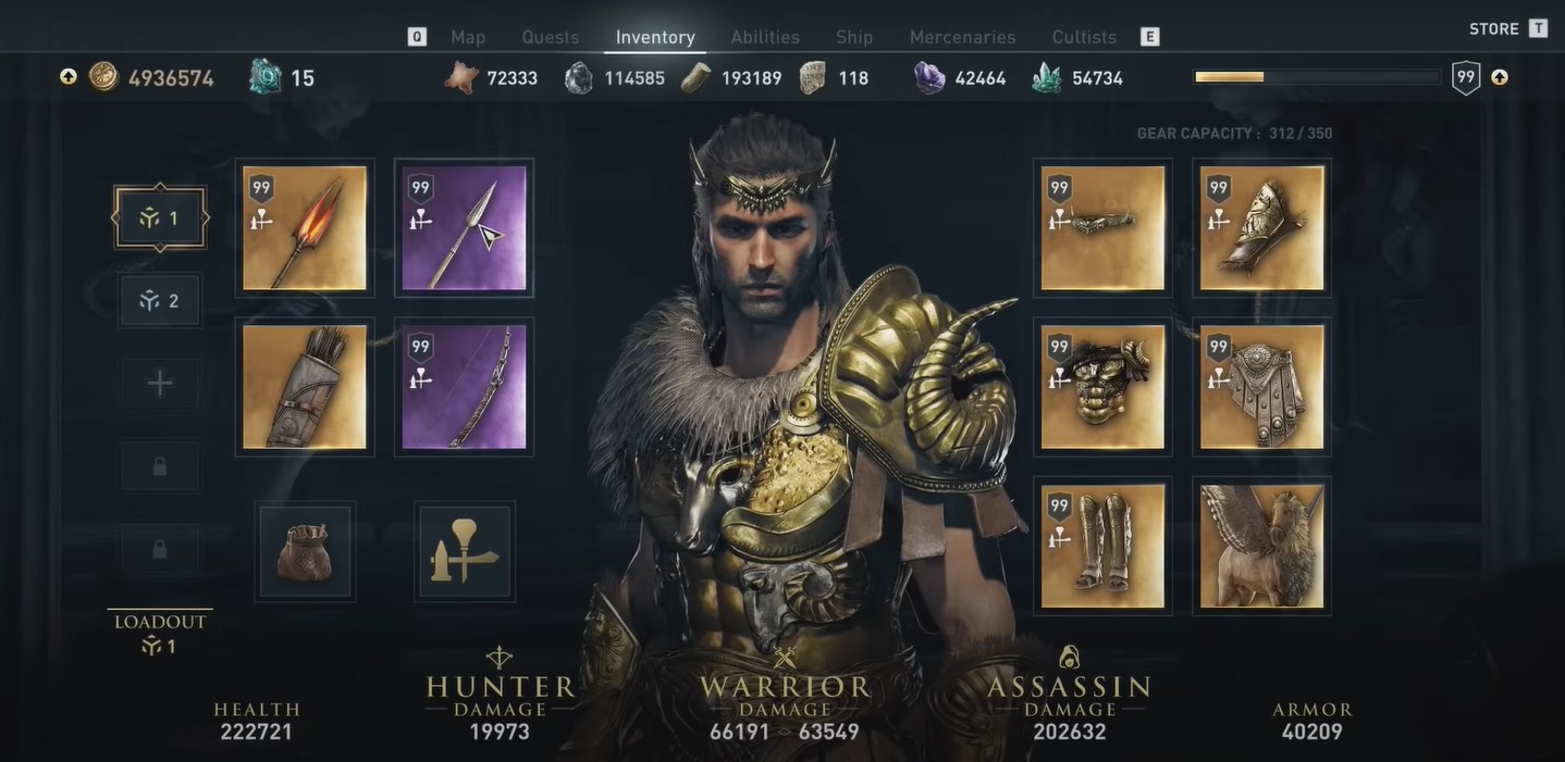 AC Odyssey Best Defense and Resistance Set