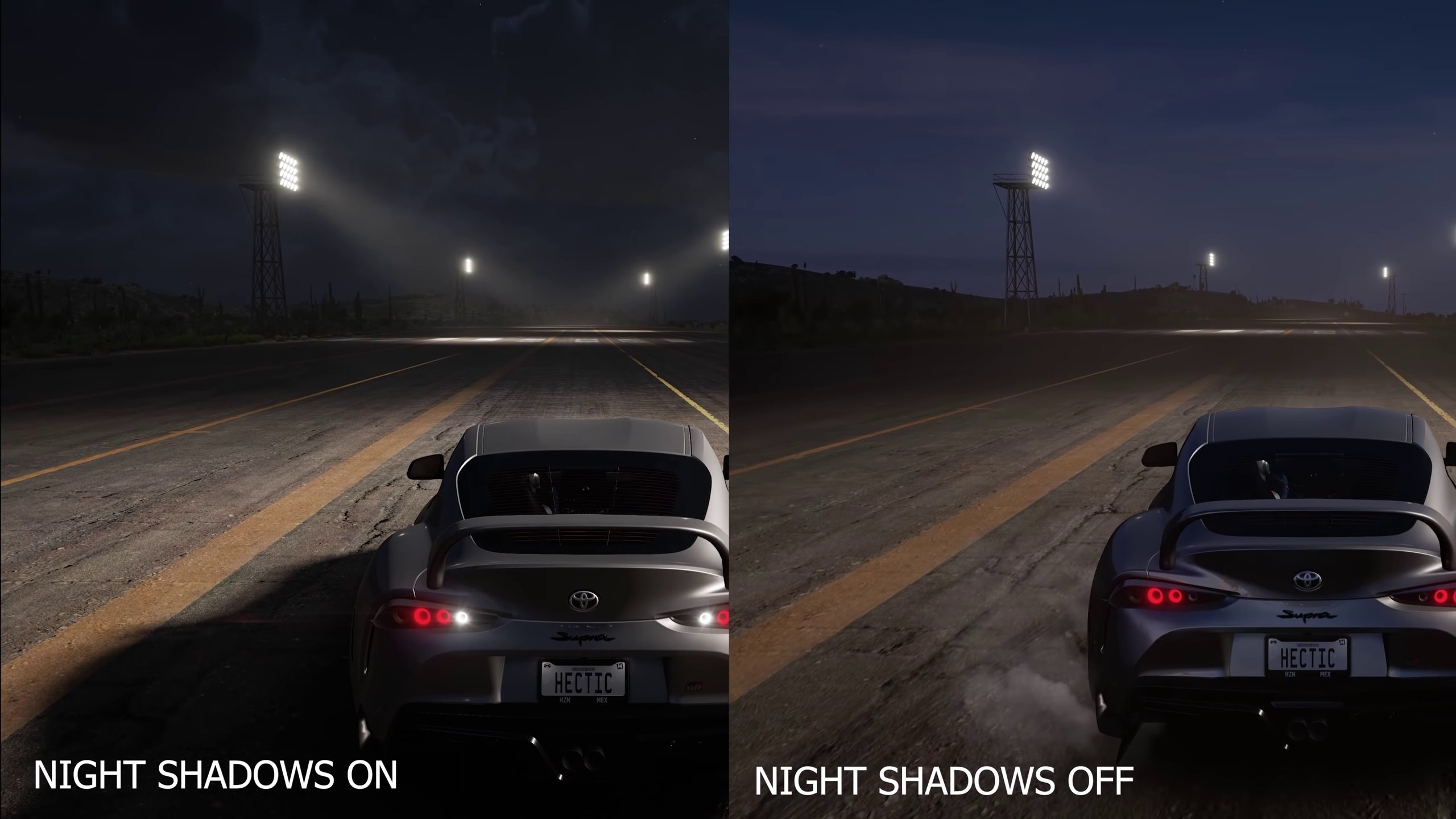 Forza Horizon 5 Graphics Settings: Night Shadows