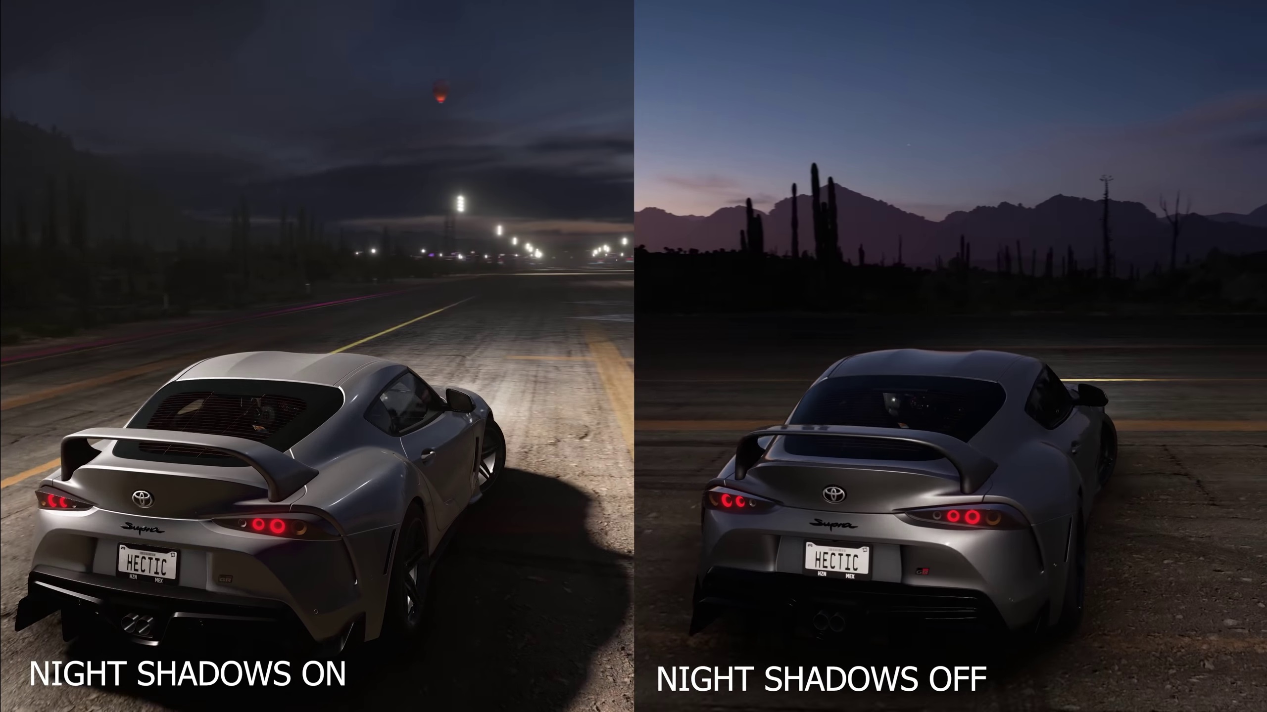 Forza Horizon 5 Graphics Settings: Night Shadows