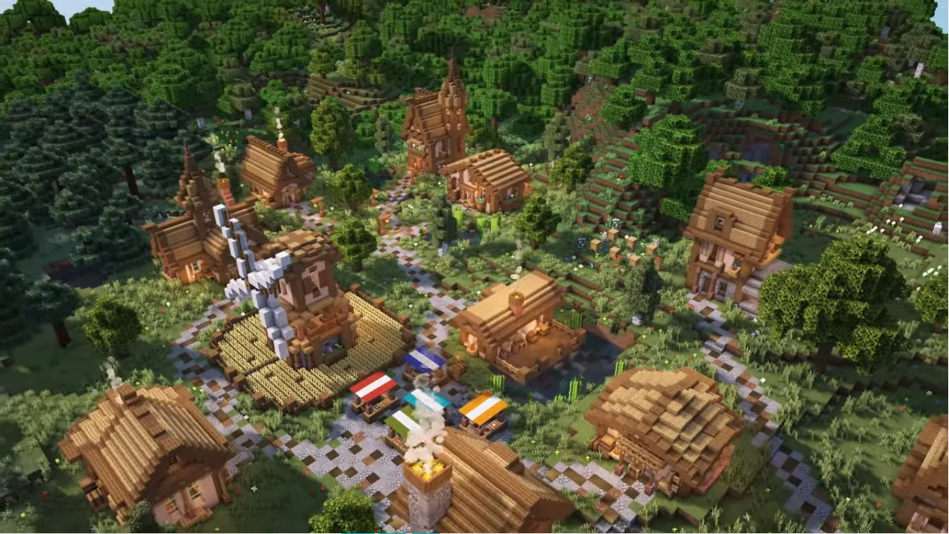 כפר Minecraft בהתאמה אישית