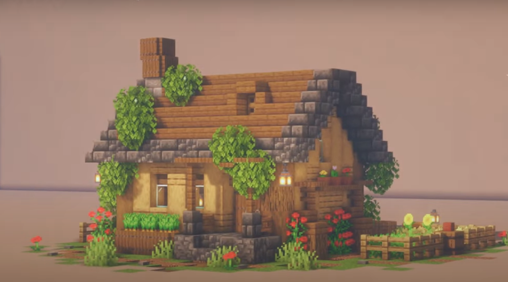 Minecraft簡単なサバイバルハウスのアイデア