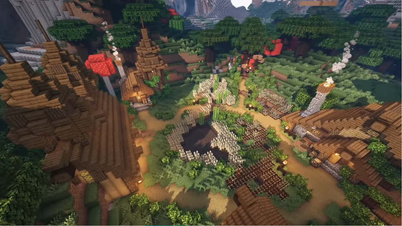 רעיונות לבית הכפר Minecraft