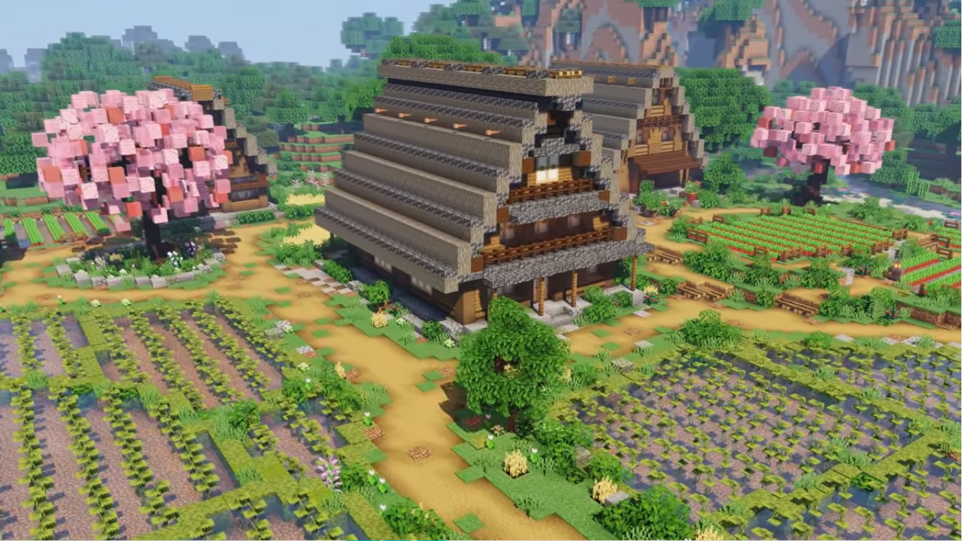 Ý tưởng xây dựng làng Minecraft