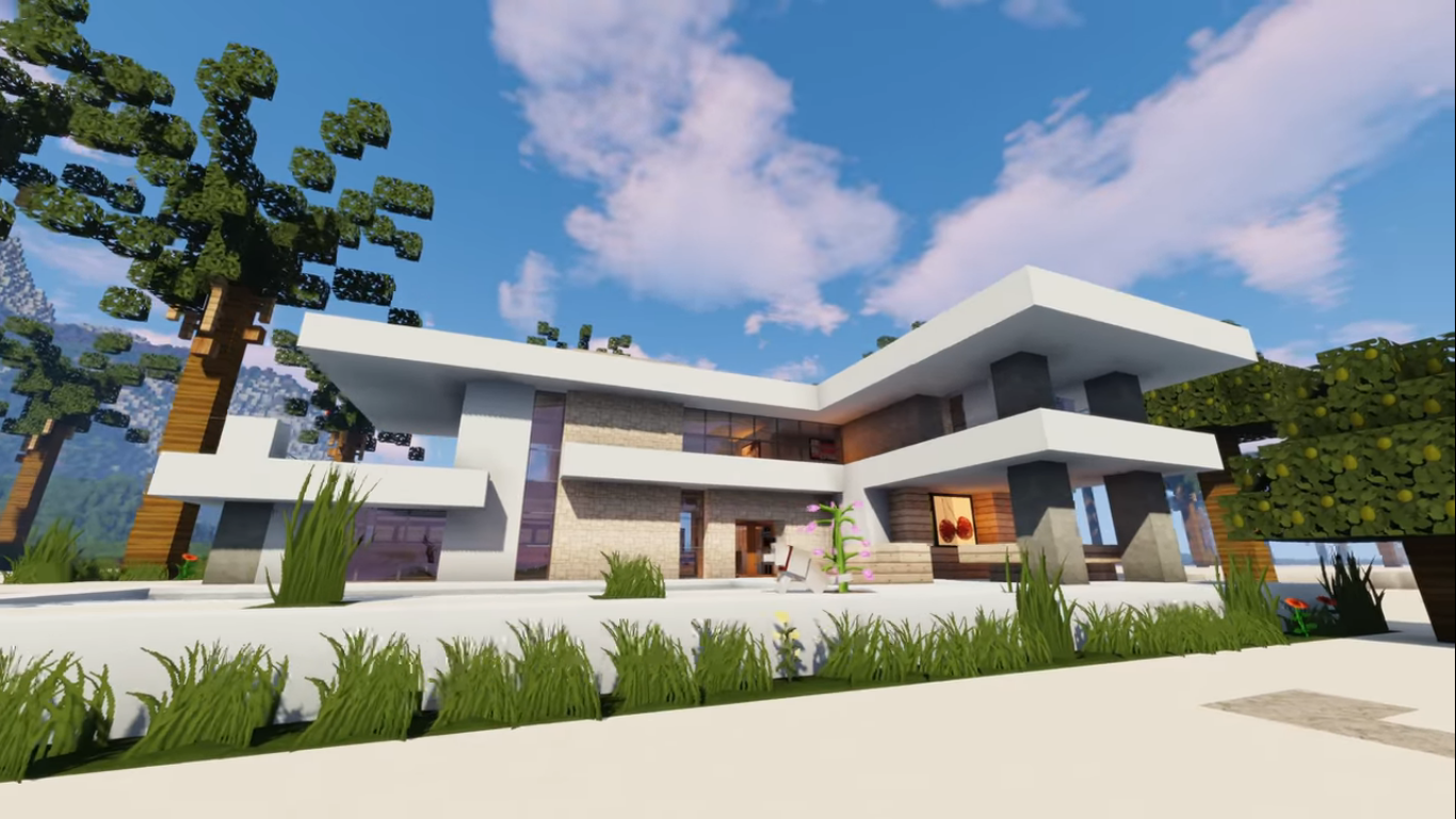 أفكار منزل Minecraft Beach