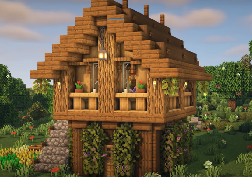 круті легкі ідеї Minecraft House