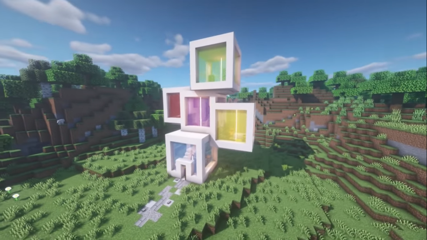 Minecraft Cube House