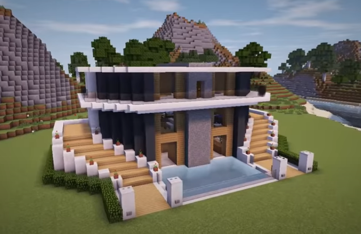 บ้านรอดของ Minecraft Cool