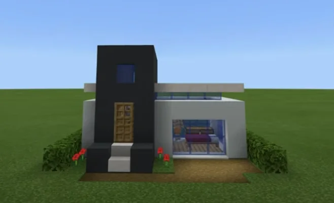 simple modern house designs minecraft