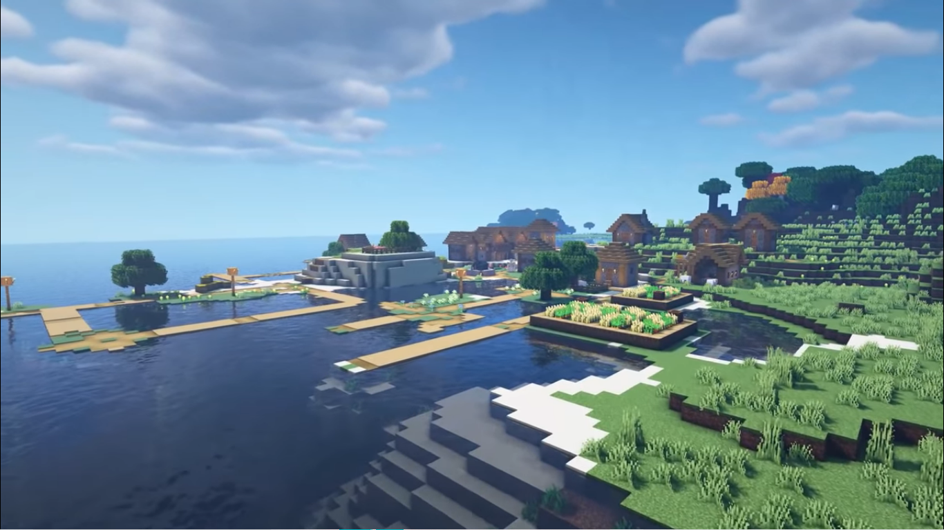 Obyčejná vesnice Minecraft
