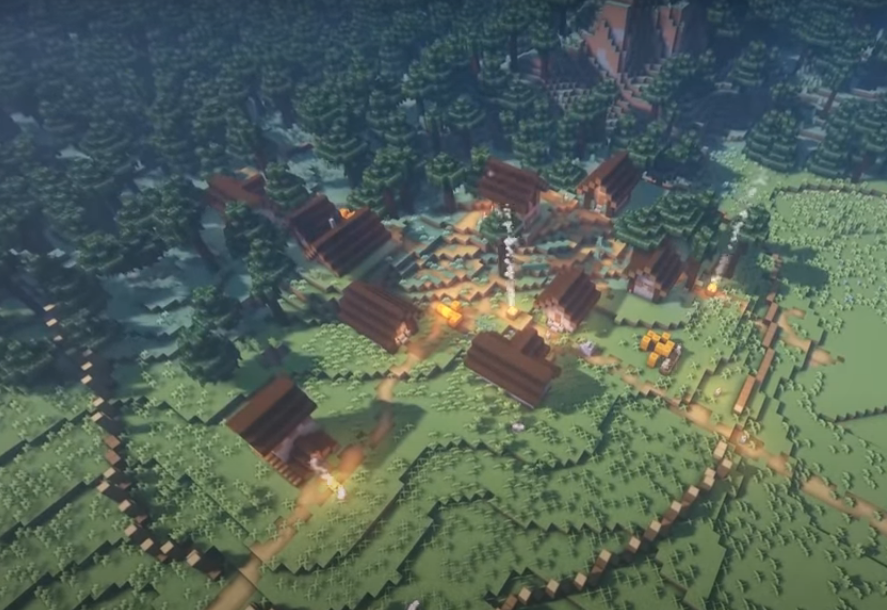 Ý tưởng xây dựng làng Minecraft