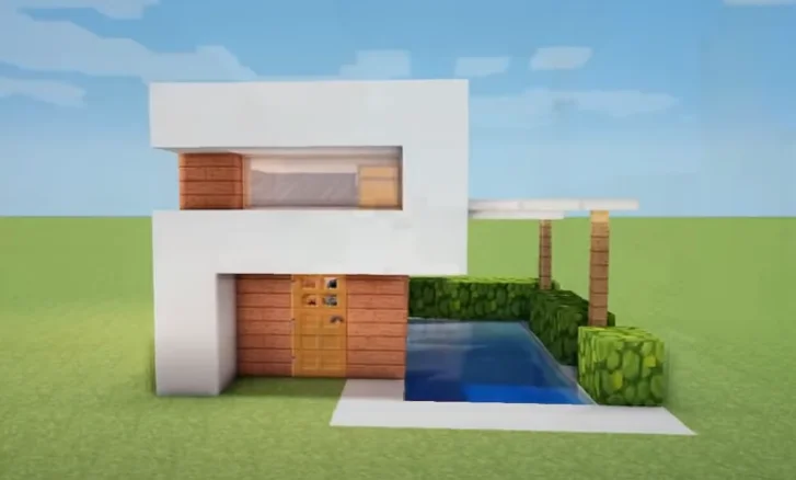 simple modern house designs minecraft