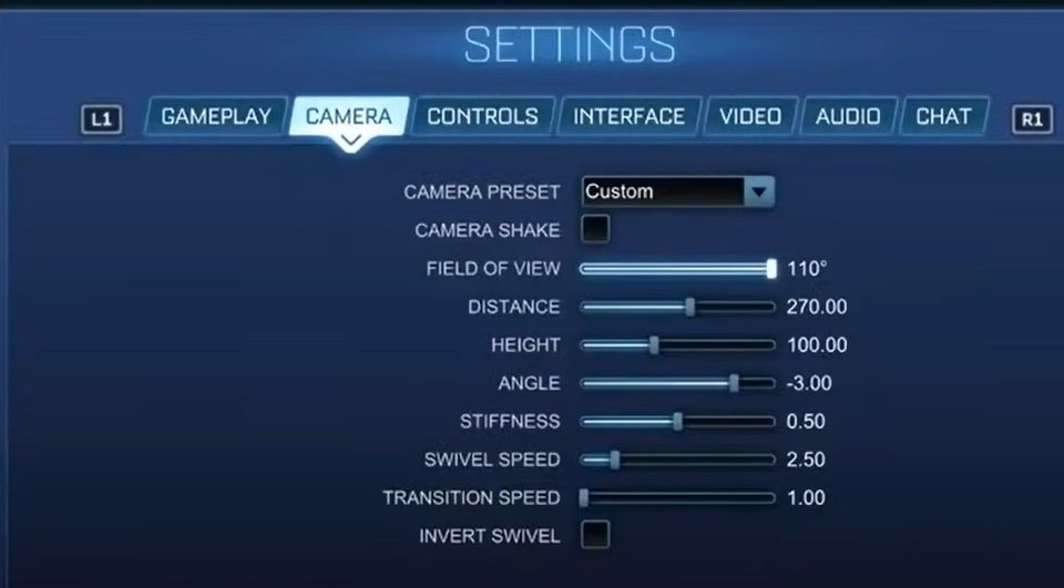 Best Rocket League Camera Settings Options