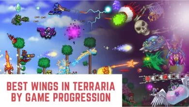 Best Wings In Terrria by Game Progression