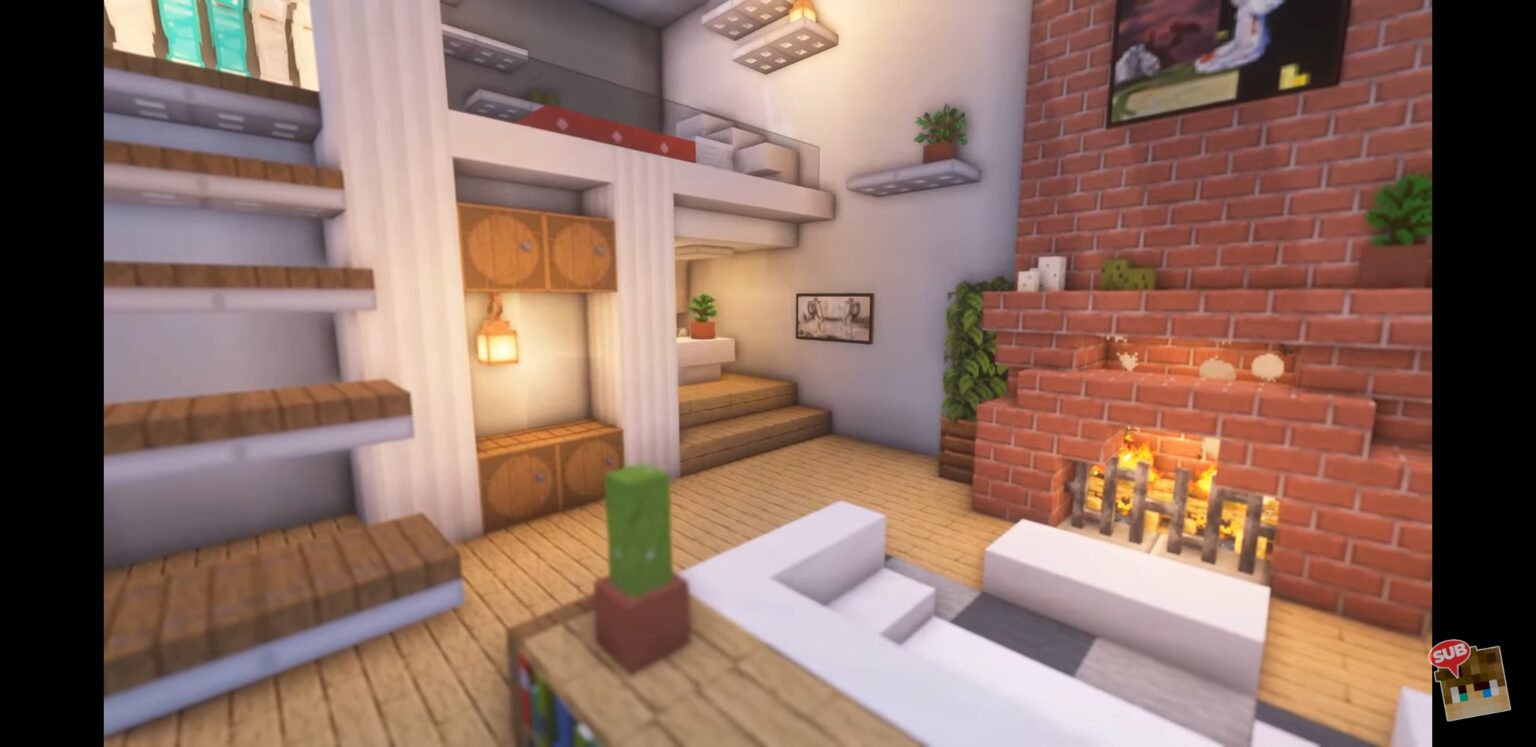minecraft living room ideas no mods