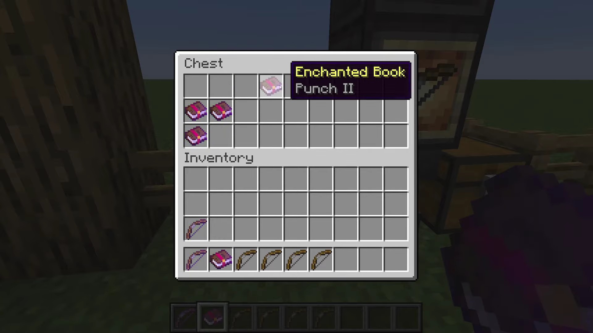 Minecraft: Punch II Bow Enchantment