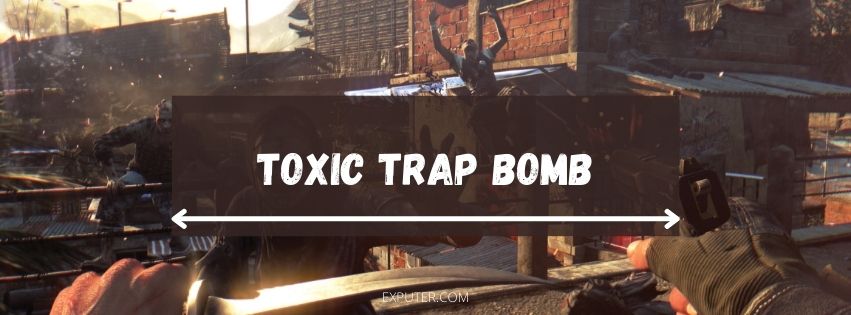 Annihilate zombies using Toxic Trap Bomb 