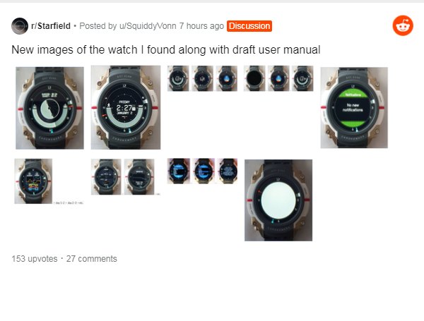 Starfield Smart Watch Could Possibly Be A Collector's Edition Item
