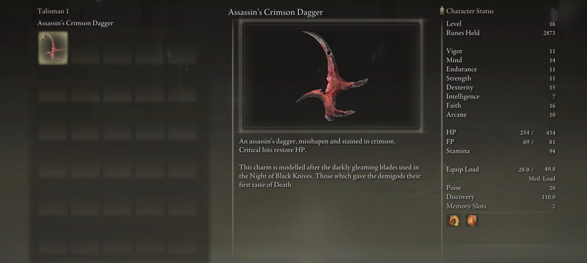  Assassin's crimson dagger