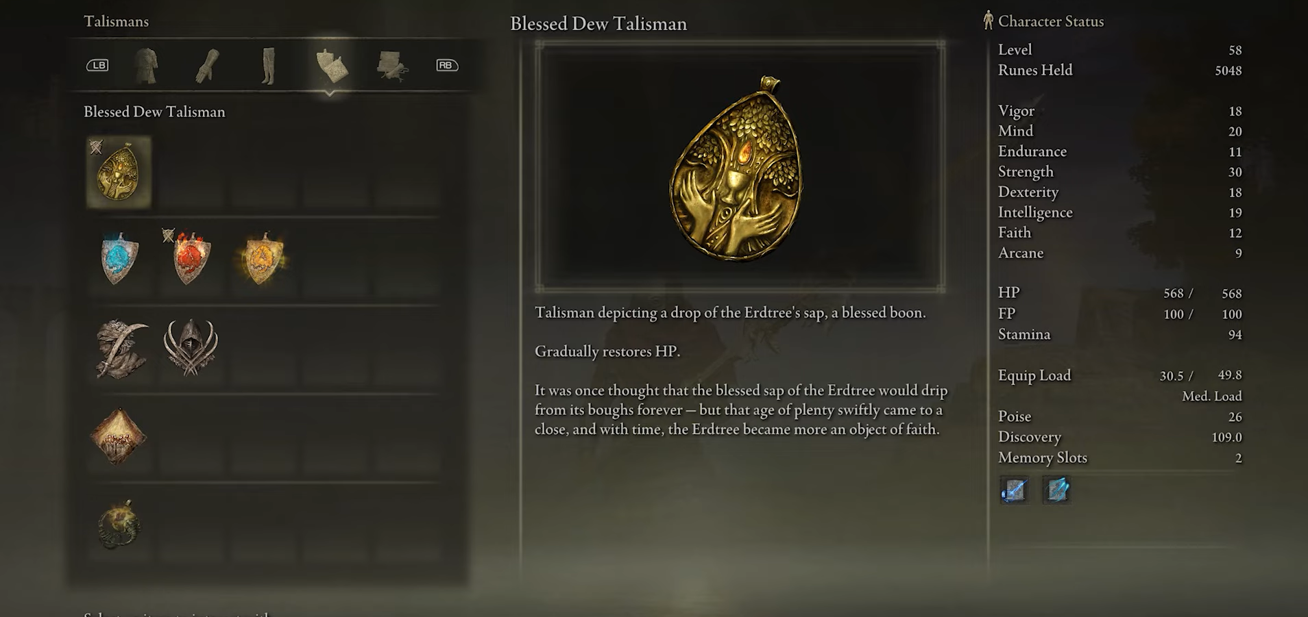 Best Talismans Elden ring