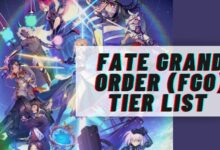 Fate Grand Order List of Tiers