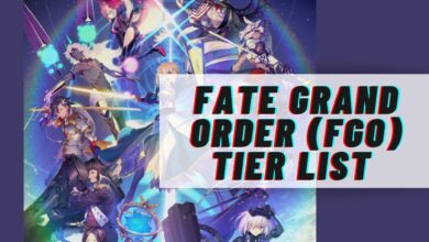 Fate Grand Order List of Tiers