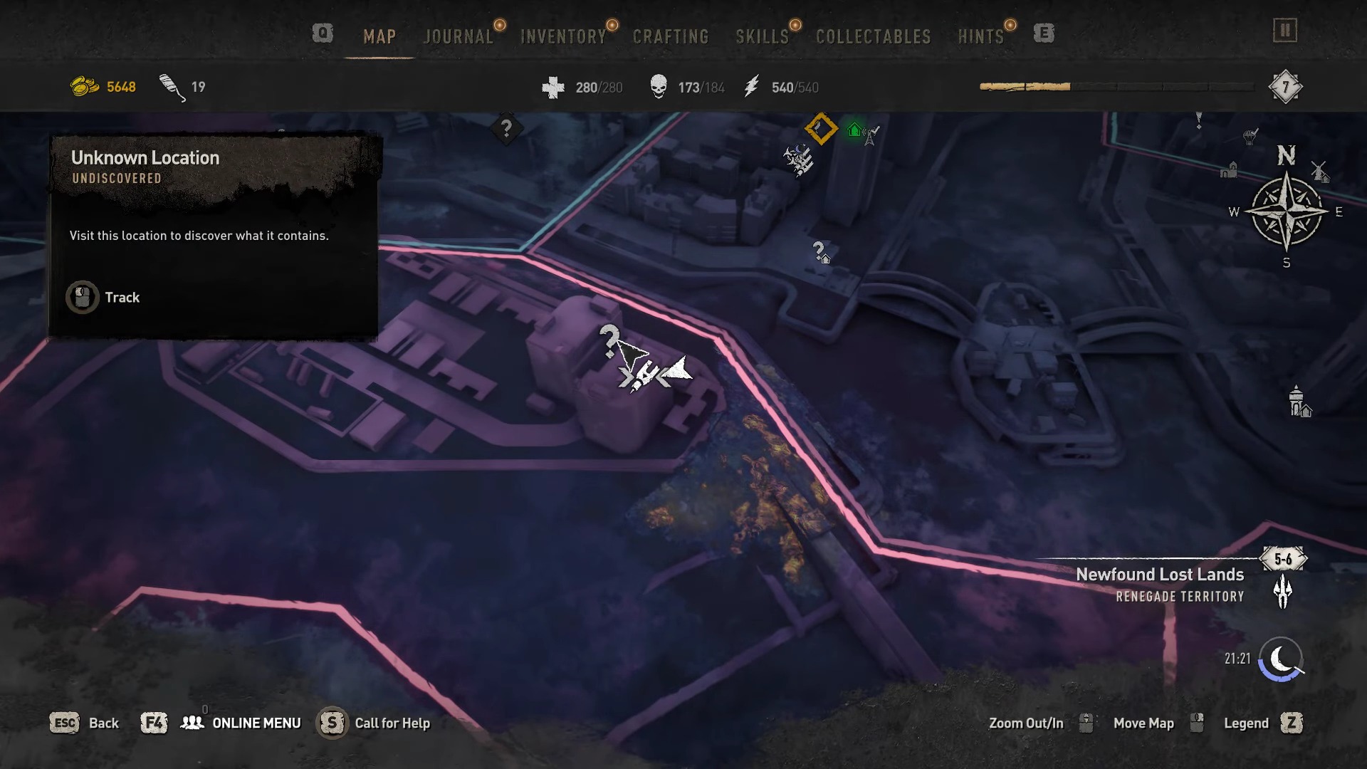 Dying Light 2 GRA Anomaly C-A-56 Inhibitor Map Location