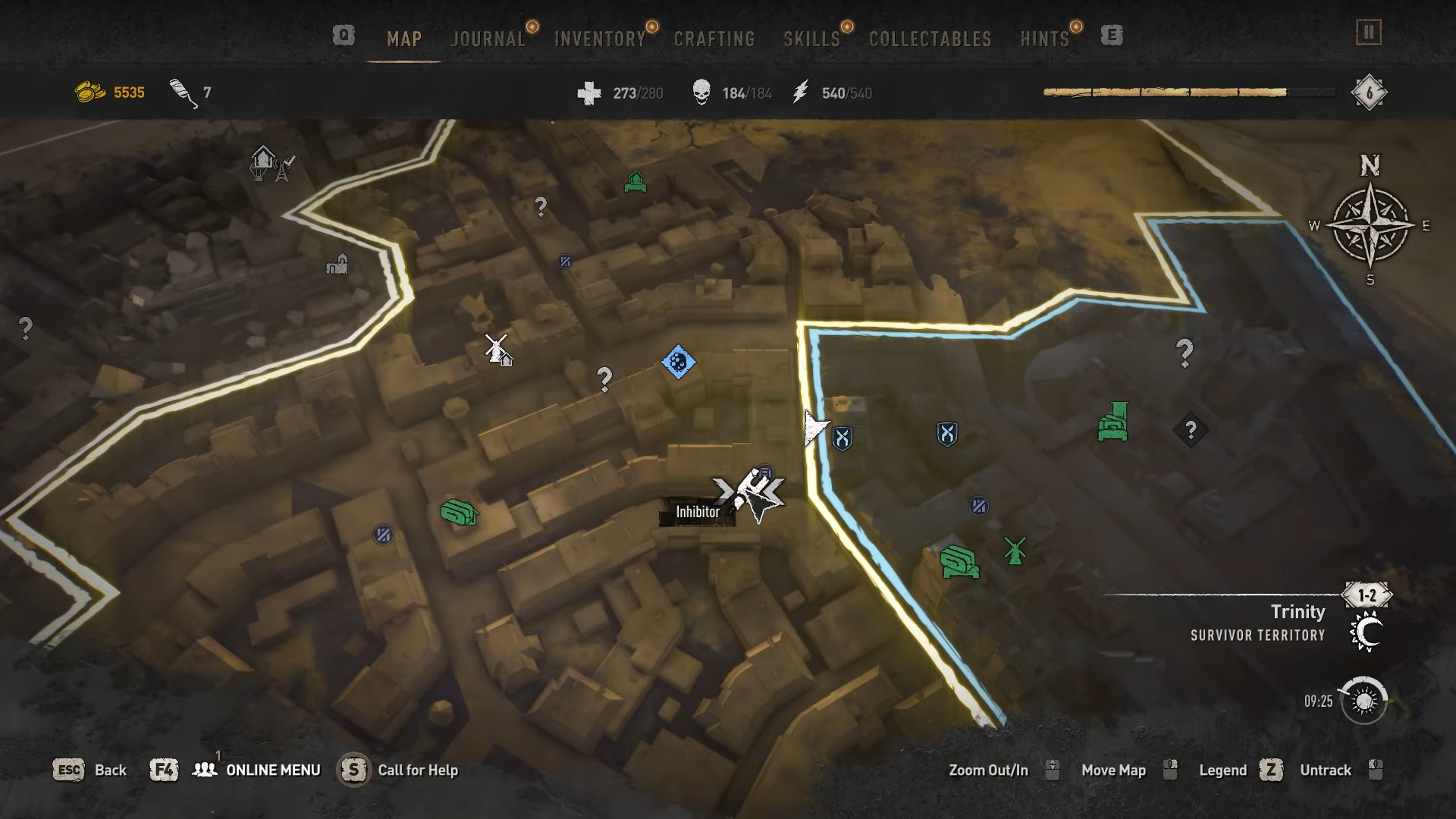 Dying Light 2 Inhibitor x1 near Willow Windmill map Location