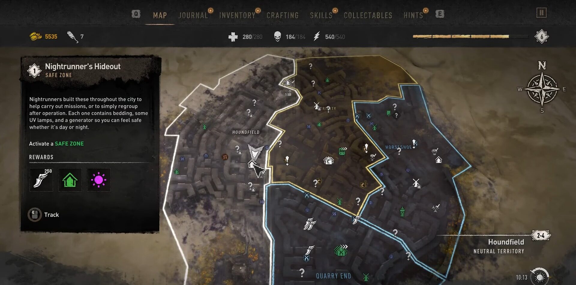 Dying Light 2 Nightrunner's Hideout Safe Inhibitor Location