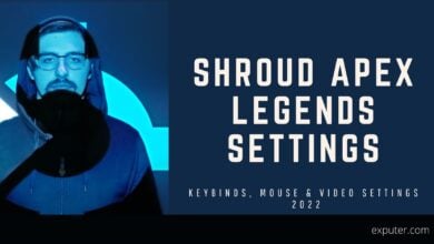 Shrouds updated settings for Apex Legends