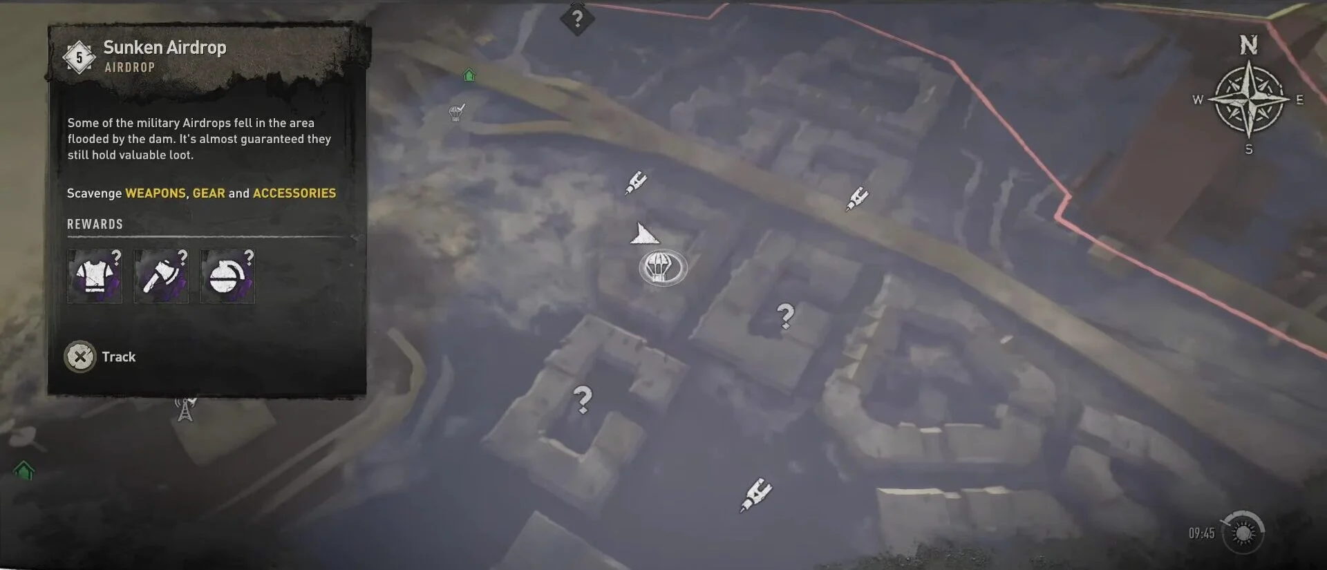 Dying Light 2 Sunken Airdrop (2) Map Location