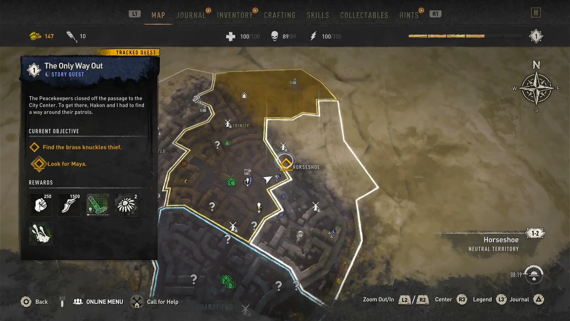 Dying Light 2 The Only Way Out quest Inhibitors Location